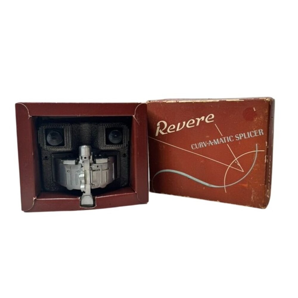 Revere Curv-A-Matic Film Splicer Model 70 w/ Original Box Vintage 8mm/16mm
